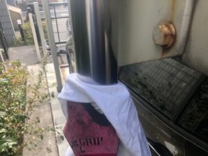 シリンダーメッキ面清掃